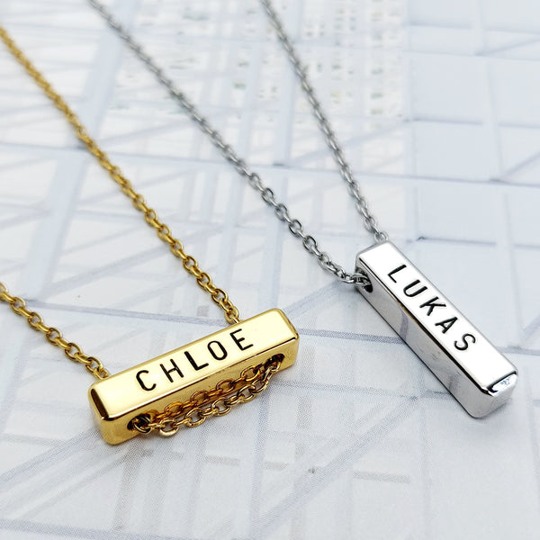 cm Bar Necklace (max characters) – Littlesmith UK