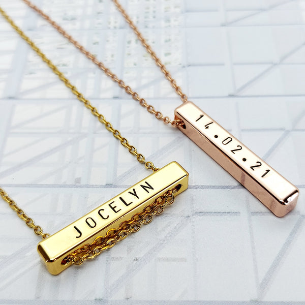 cm Bar Necklace (max characters)