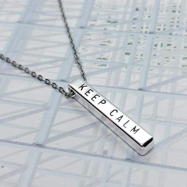 3 cm Bar Necklace (max 9 characters)